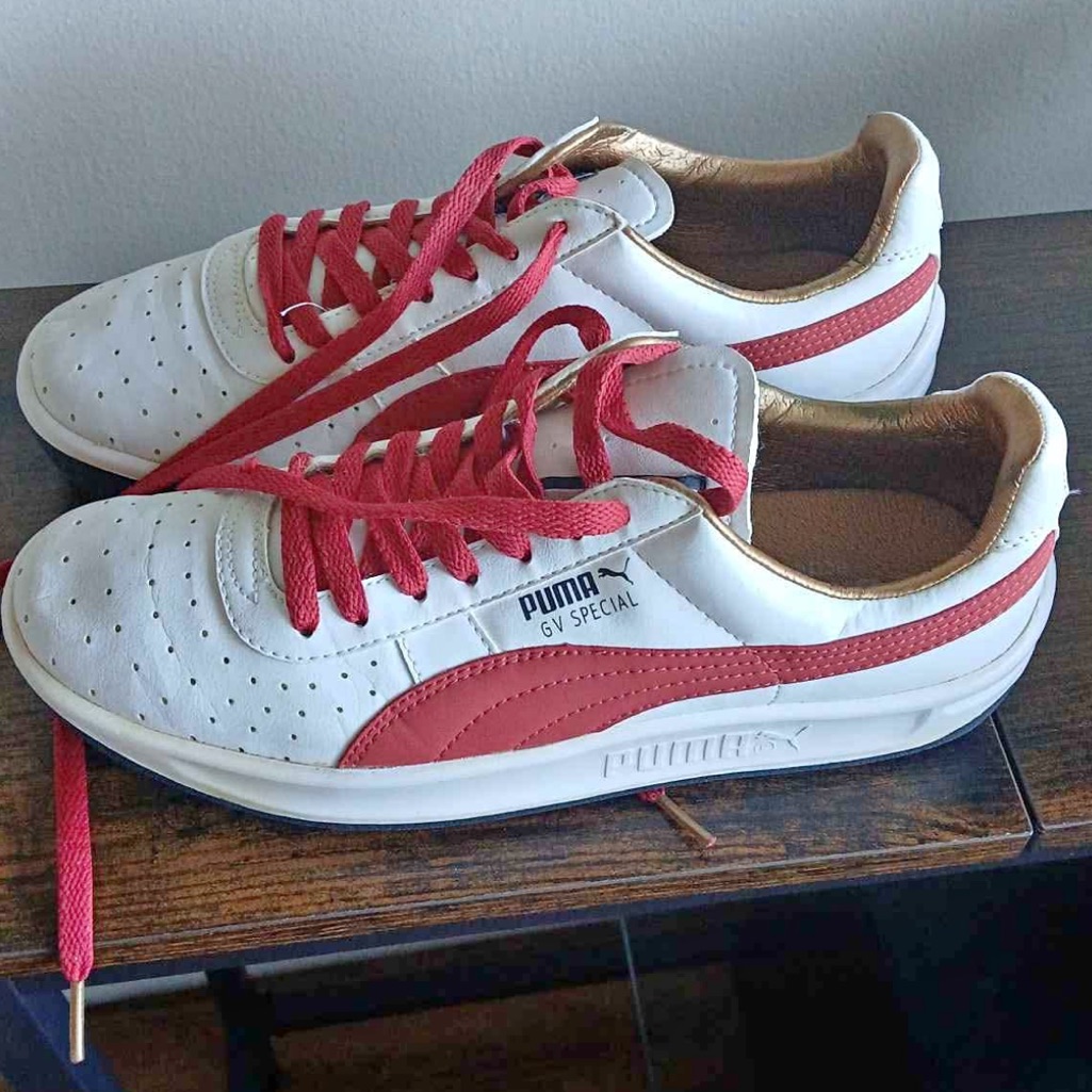 Puma Gv Special White And Red Sneakers
